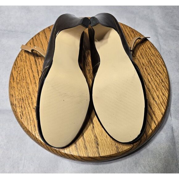 Mia Womens Metallic Bronze 'Gigi' Vegan Leather Mary Jane Heel Pump Size 7M - Picture 6 of 8